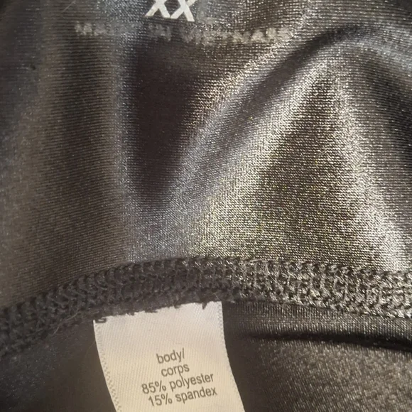 Maurices Black Shiny Leggings - Picture 2 of 4